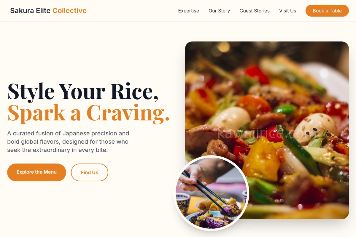 Kawaii Asian Fusion Food