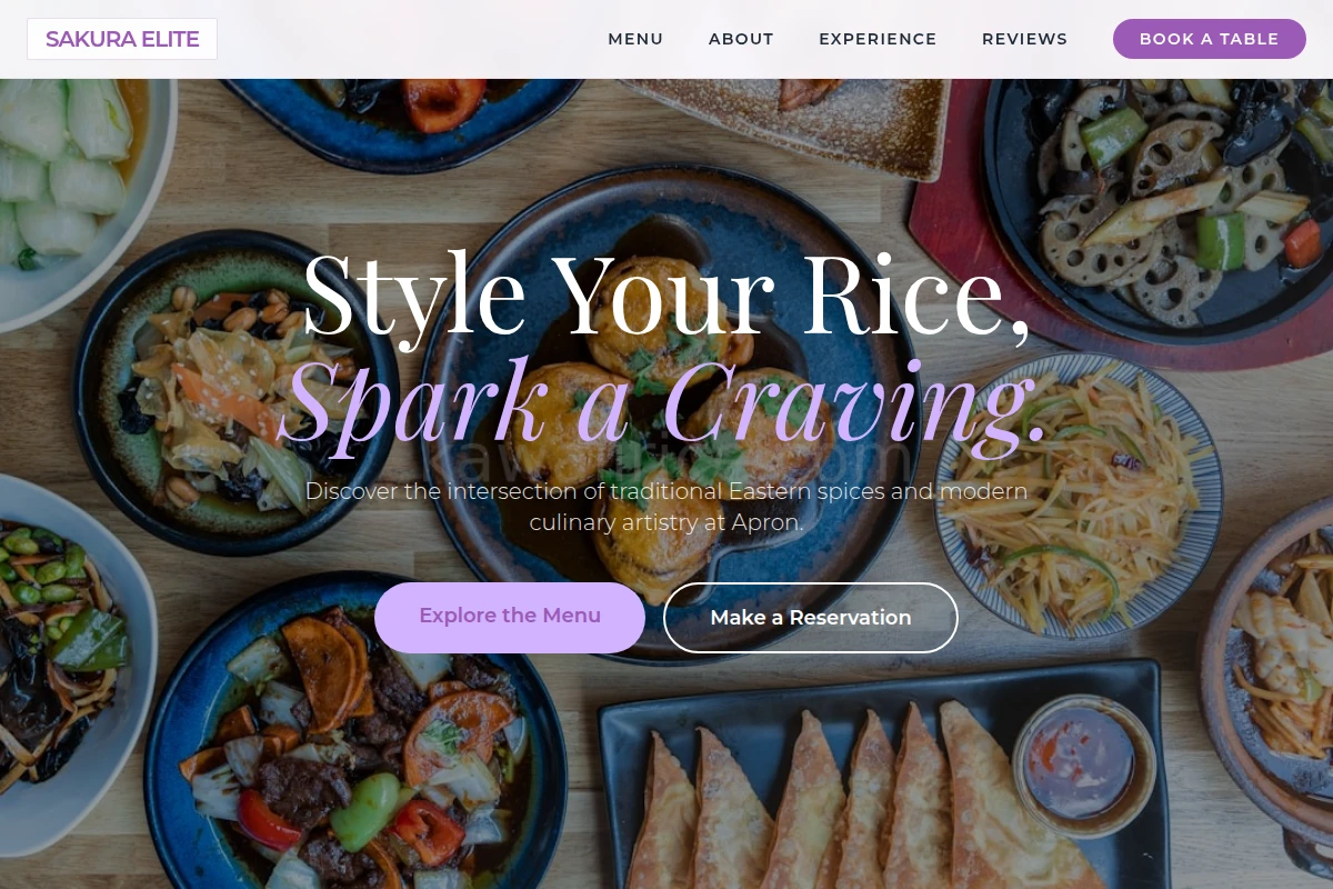 Apron Asian Fusion Food