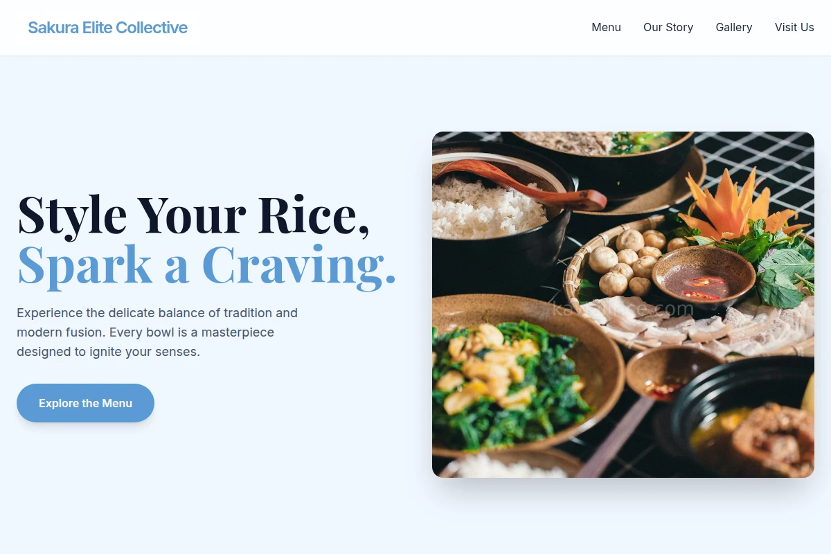 Tiny Asian Fusion Food