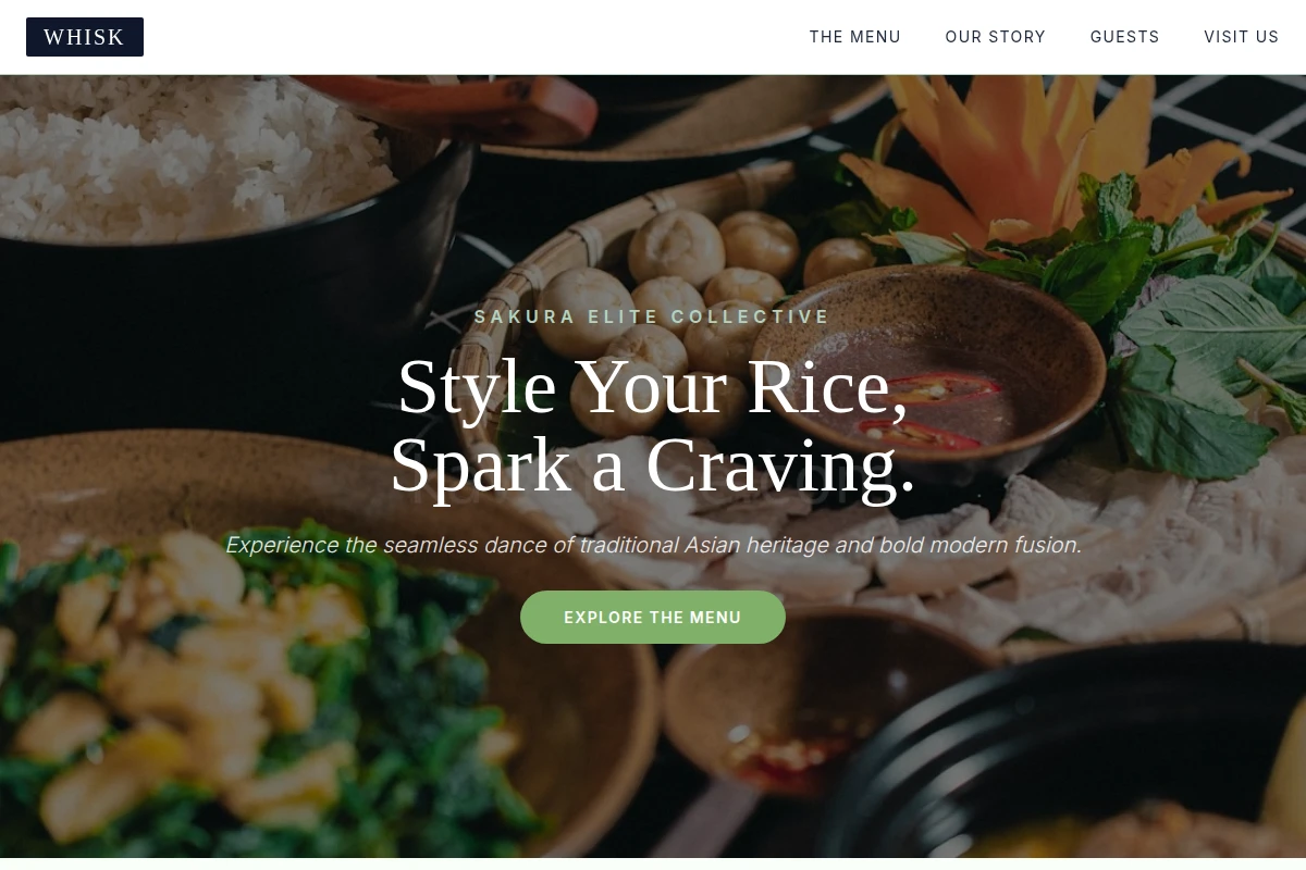 Whisk Asian Fusion Food