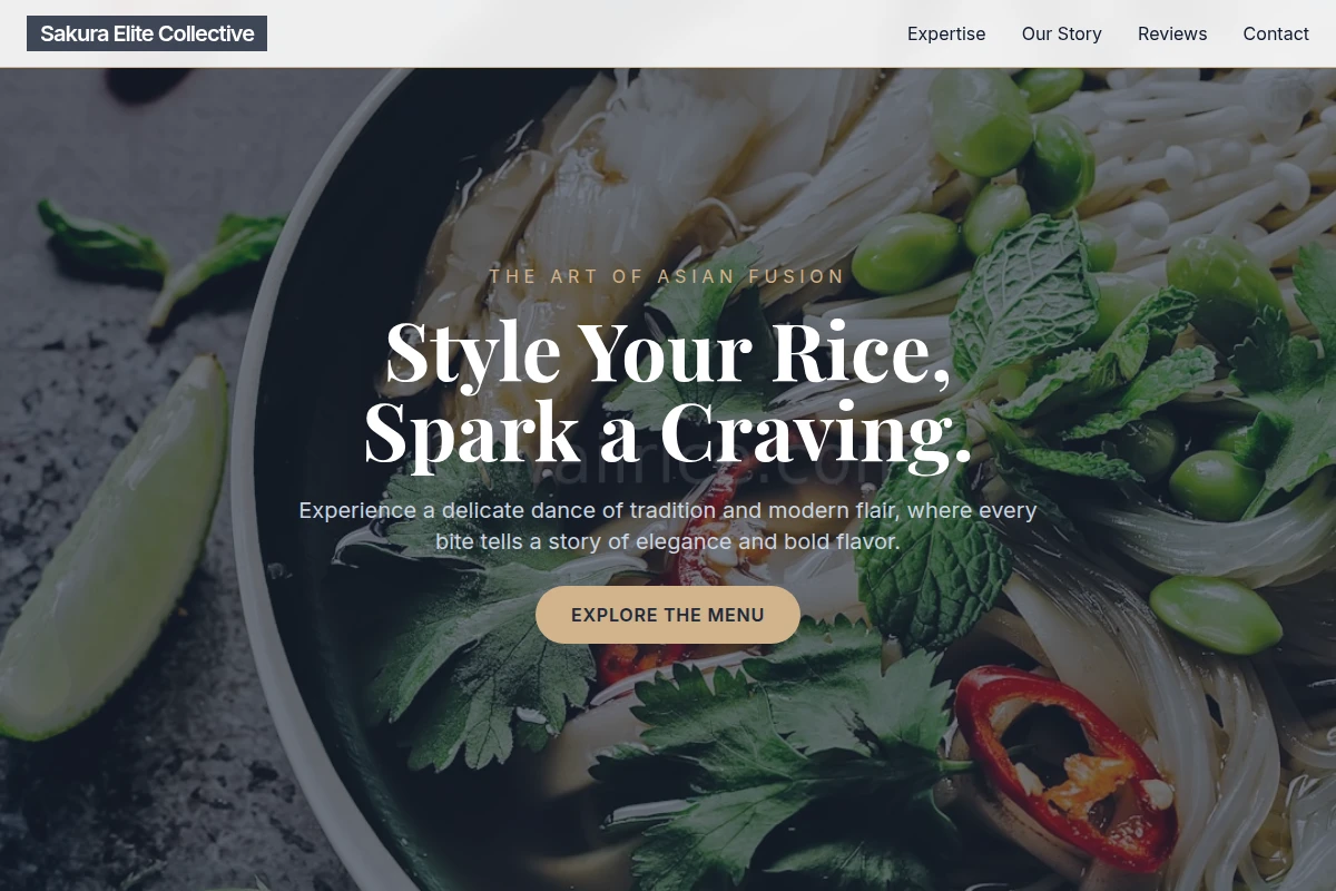 Dainty Asian Fusion Food