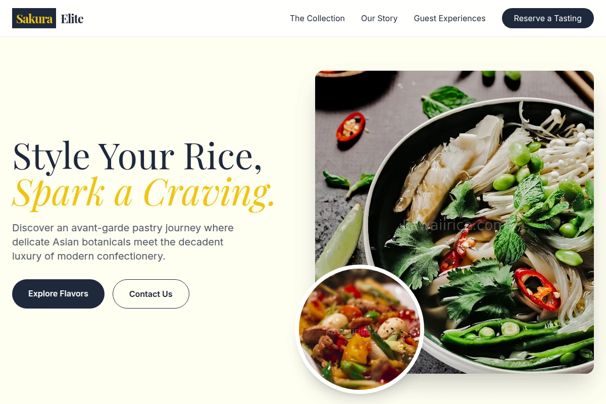 Cake Asian Fusion Food