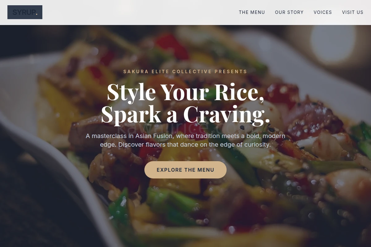 Syrup Asian Fusion Food