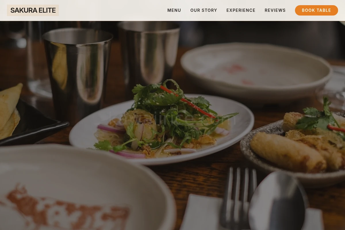 Glazed Asian Fusion Food