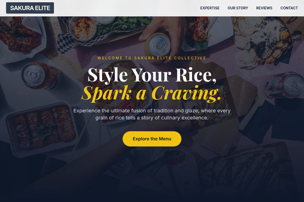 Glazed Asian Fusion Food