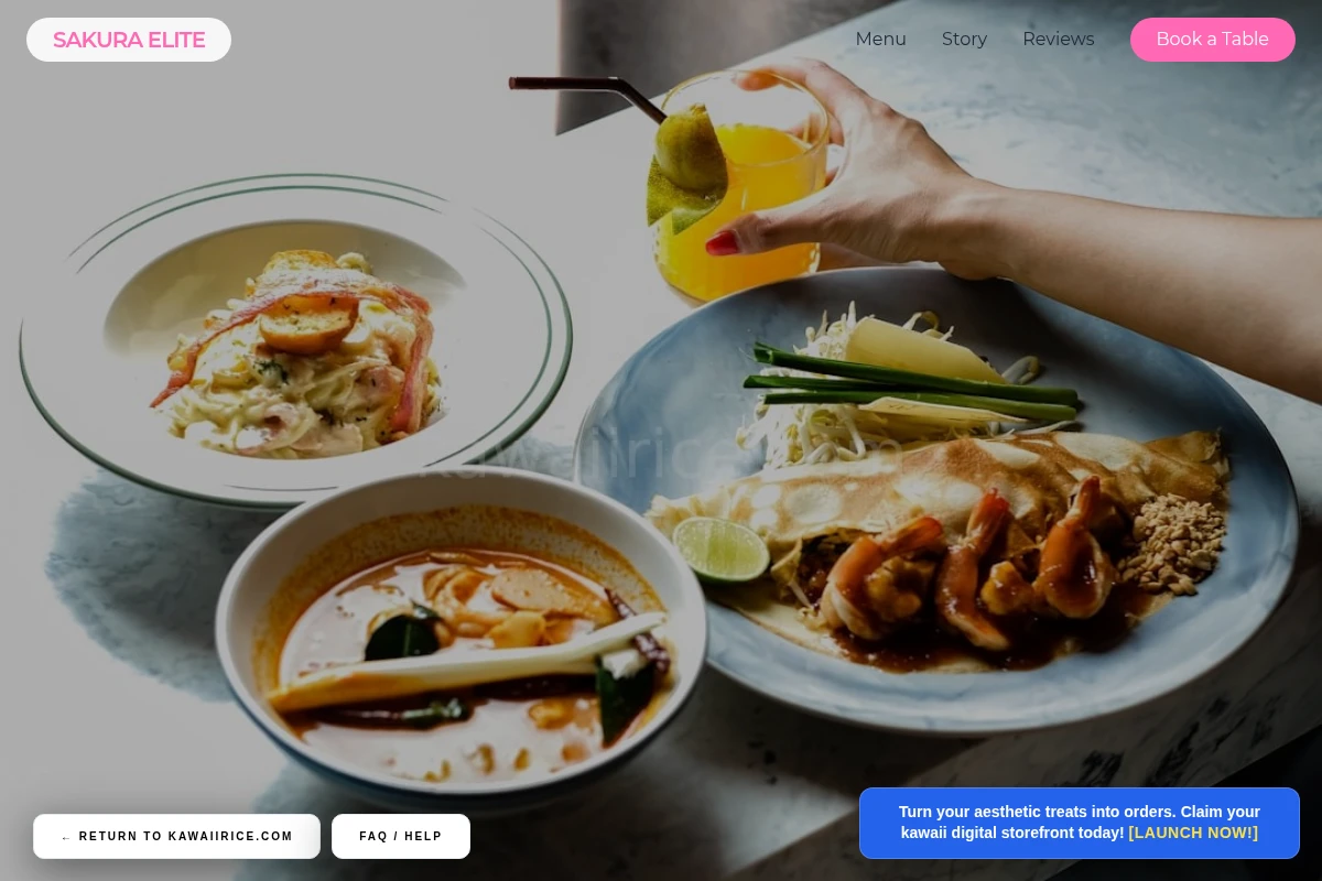 Tart Asian Fusion Food