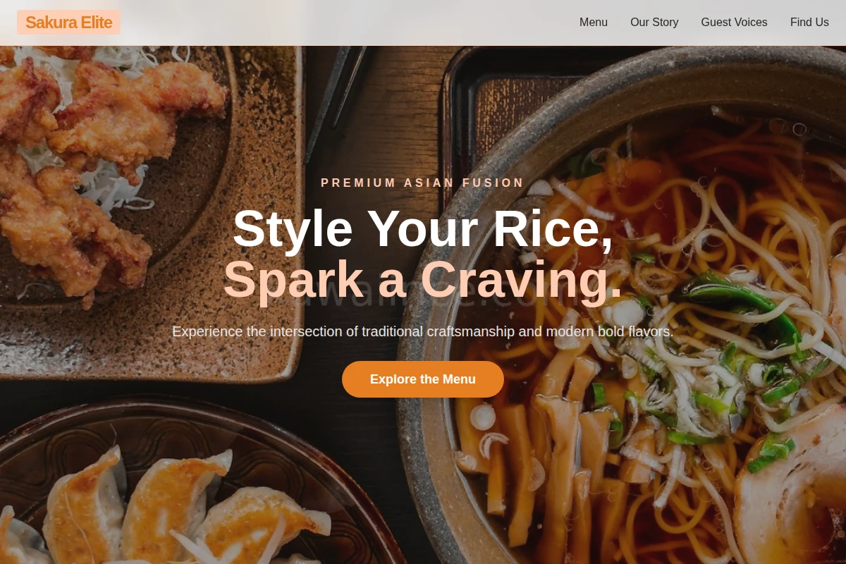 Shop Asian Fusion Food