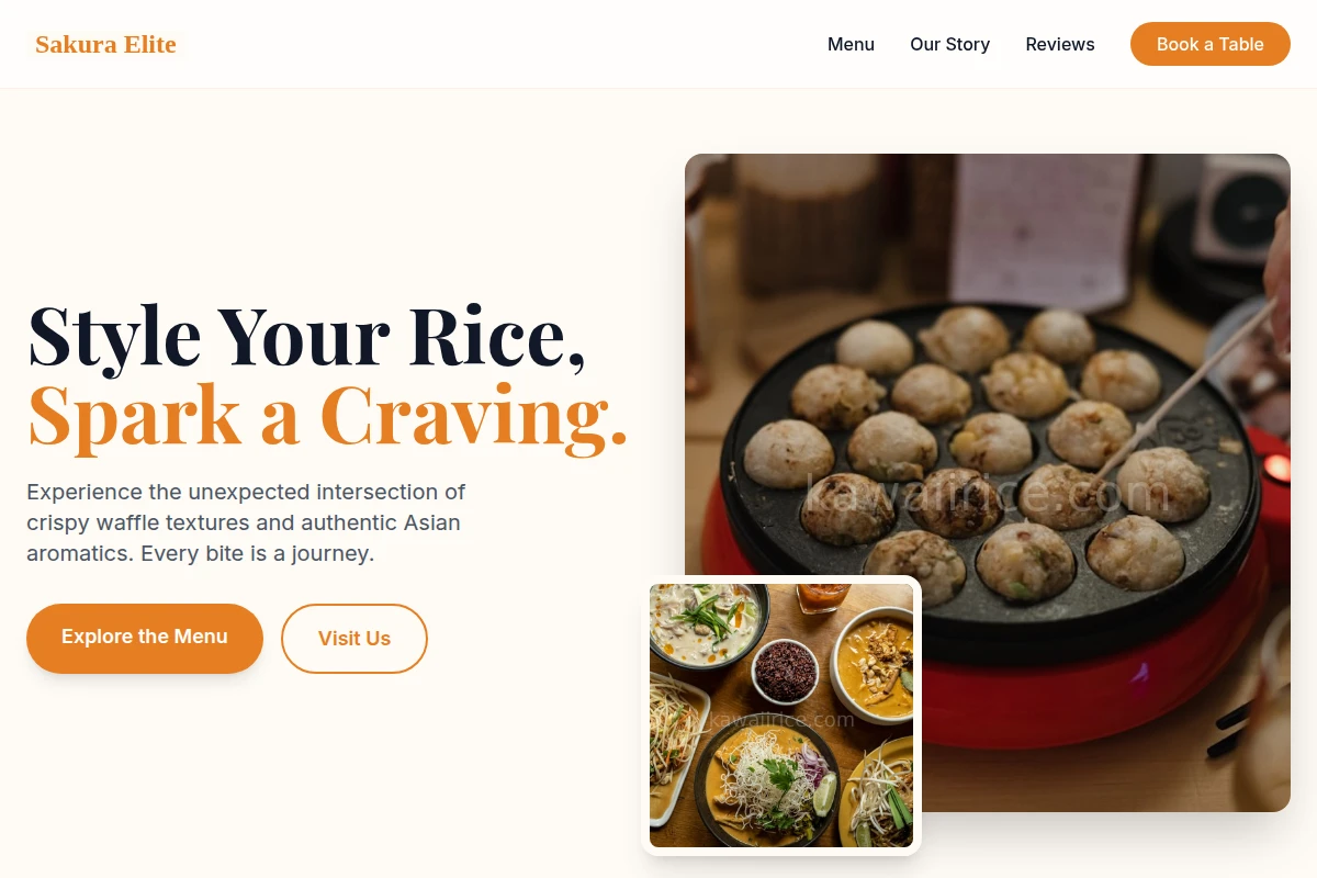 Waffle Asian Fusion Food