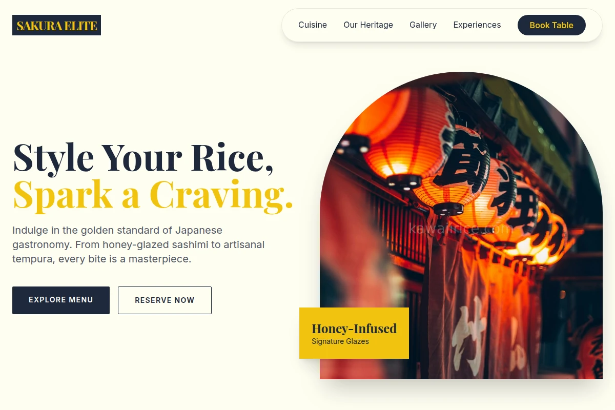 Honey Japanese Food