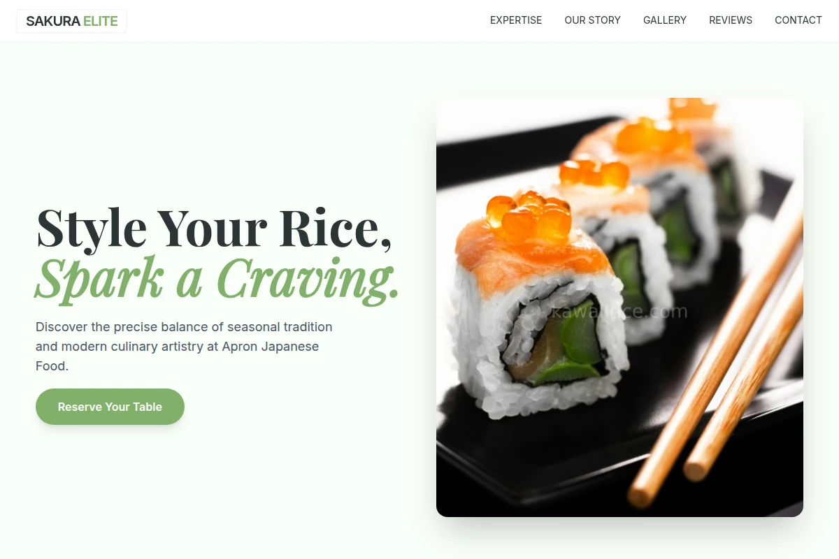 Apron Japanese Food